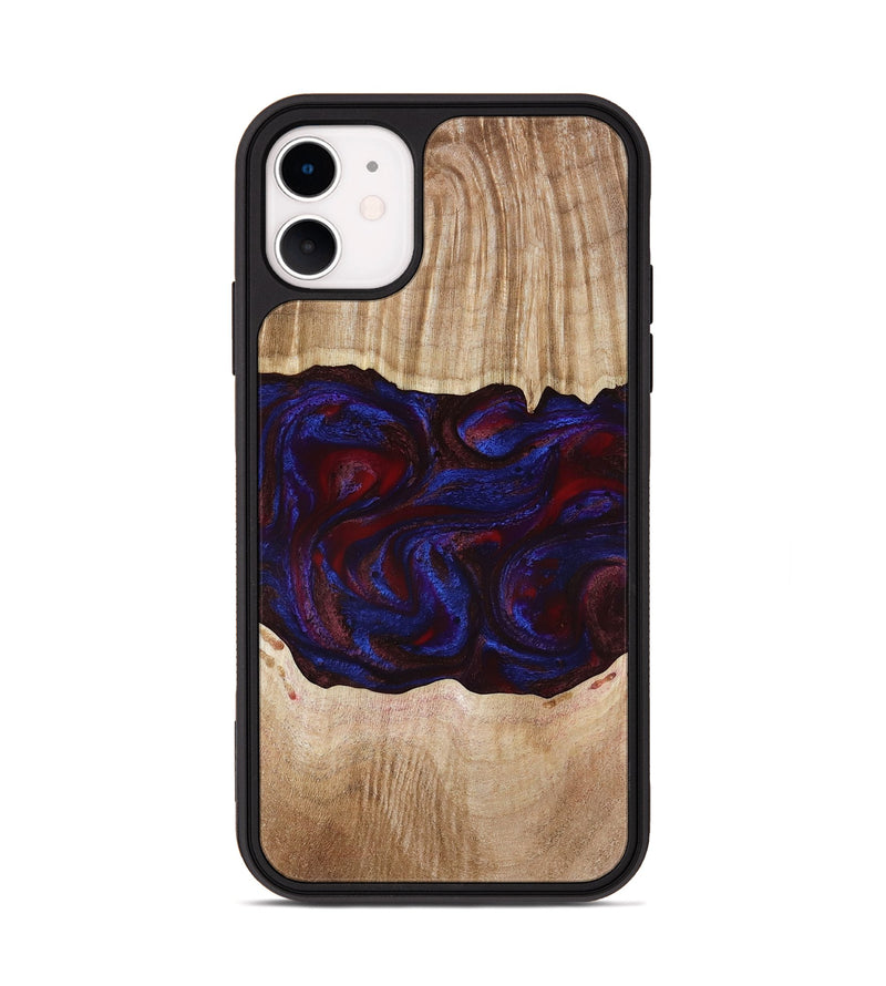 iPhone 11 Wood Phone Case - Trudy (Red, 780505)
