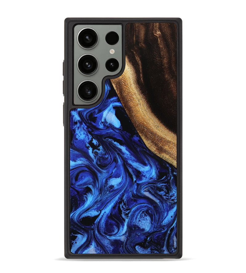 Galaxy S23 Ultra Wood Phone Case - Edd (Blue, 780540)