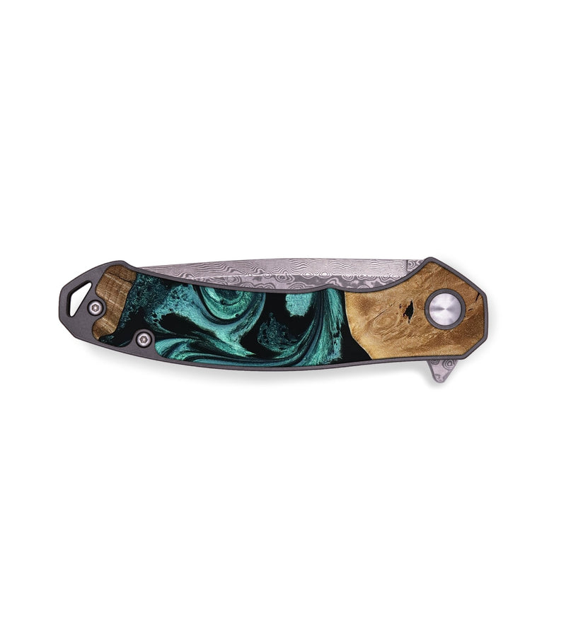 EDC Wood Pocket Knife - Dewitt (Green, 780543)