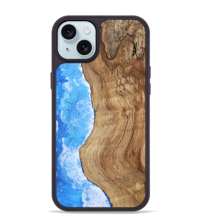 iPhone 15 Plus Wood Phone Case - Makena (Coastal, 780647)