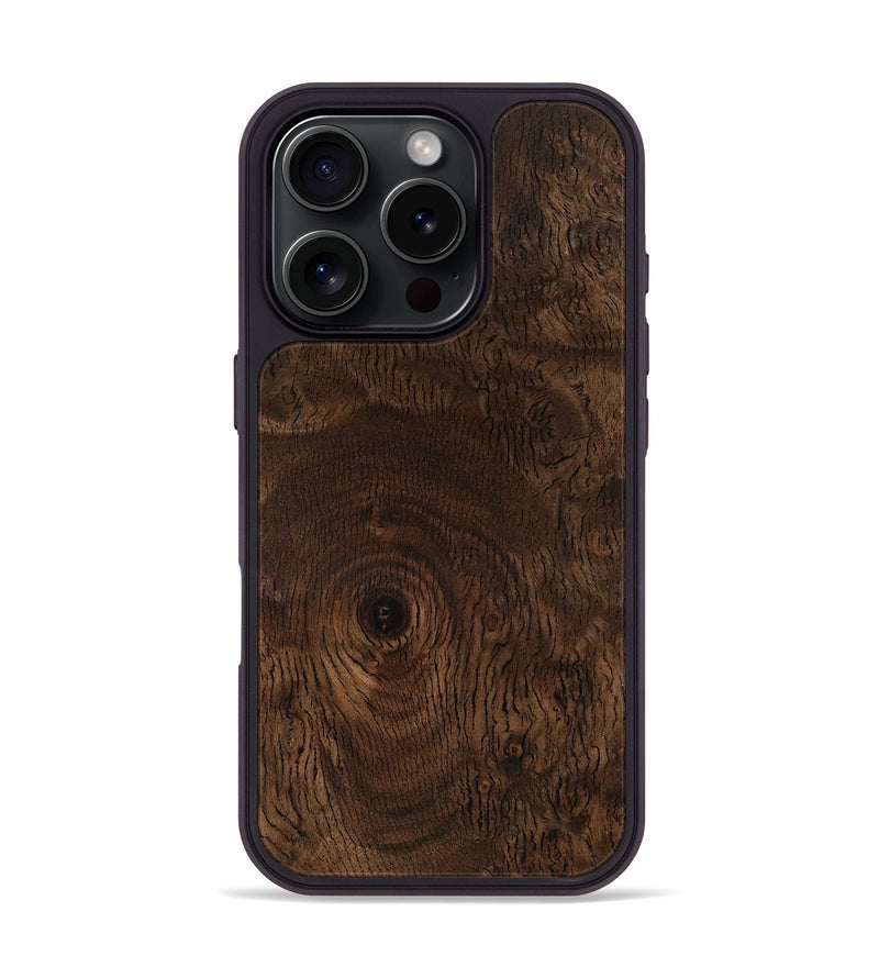 iPhone 16 Pro Wood Phone Case - Valorie (Wood Burl, 780905)
