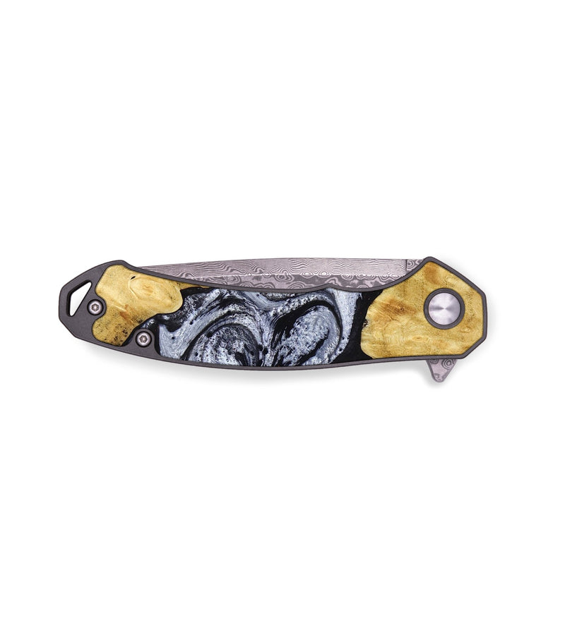 EDC Wood Pocket Knife - Sherman (Black & White, 780968)
