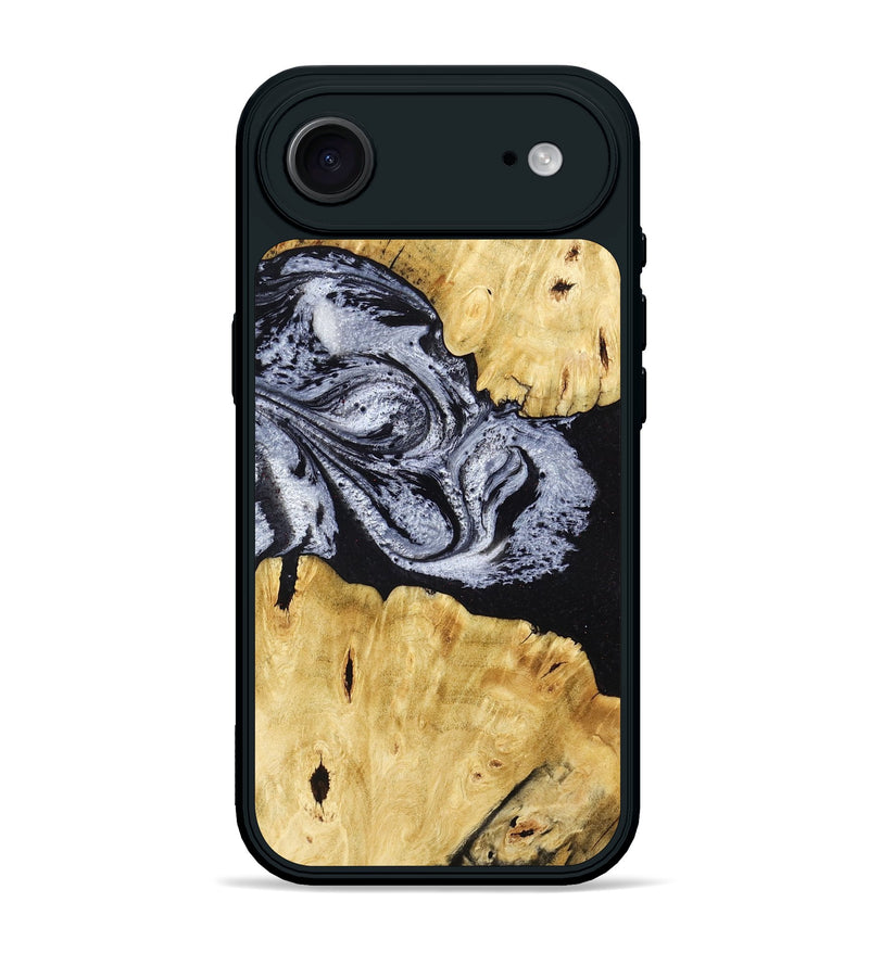 iPhone 17 Air Wood Phone Case - Sherman (Black & White, 780968)