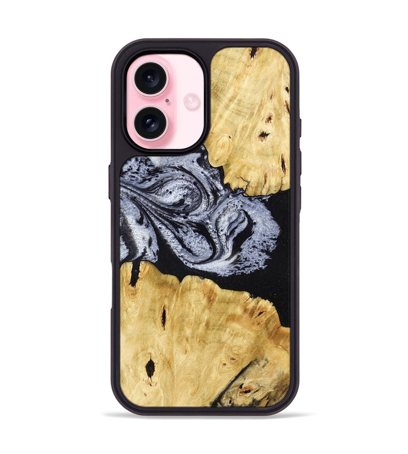 iPhone 17 Wood Phone Case - Sherman (Black & White, 780968)