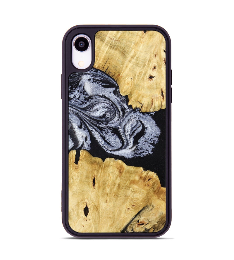 iPhone Xr Wood Phone Case - Sherman (Black & White, 780968)