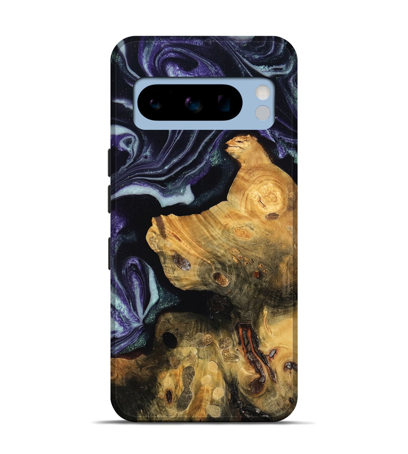 Pixel 8 Pro Wood Live Edge Phone Case - Dessie (Purple, 781010)