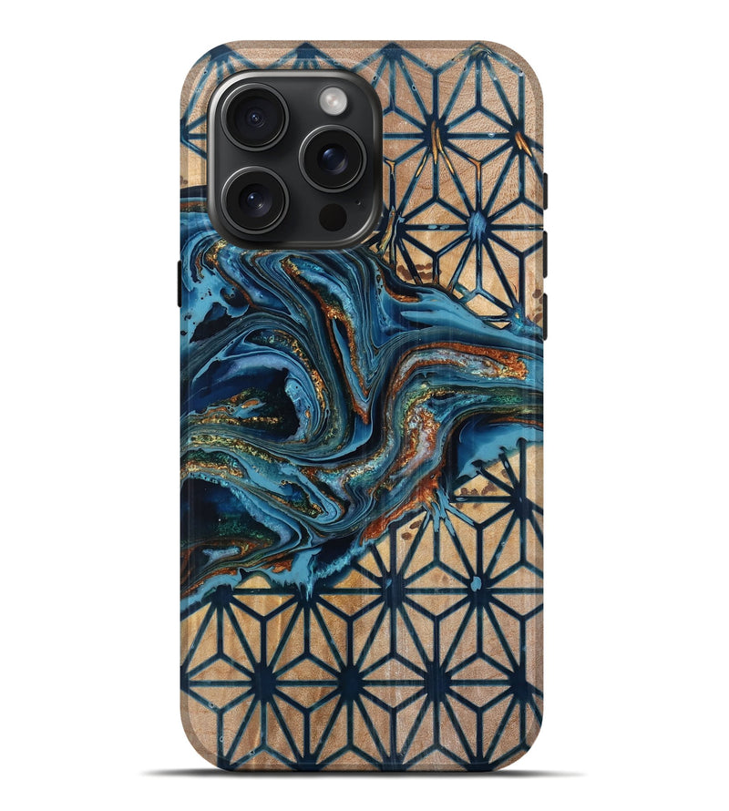 iPhone 16 Pro Max Wood Live Edge Phone Case - Wilbur (Pattern, 781037)