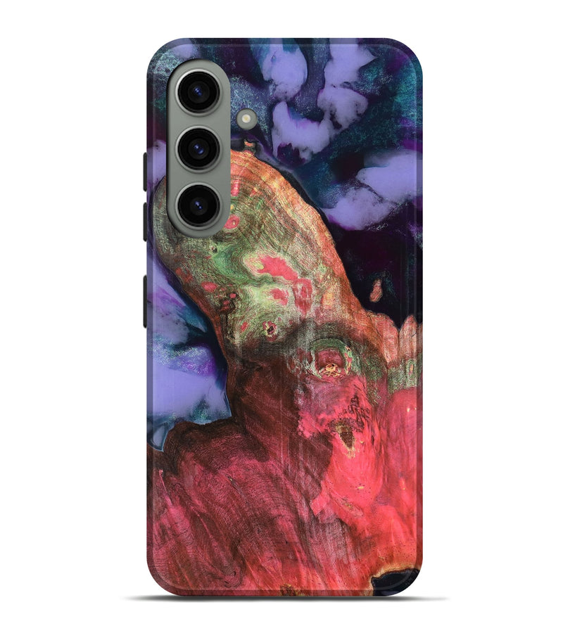 Galaxy S24 Plus Wood Live Edge Phone Case - Ashanti (Purple, 781038)