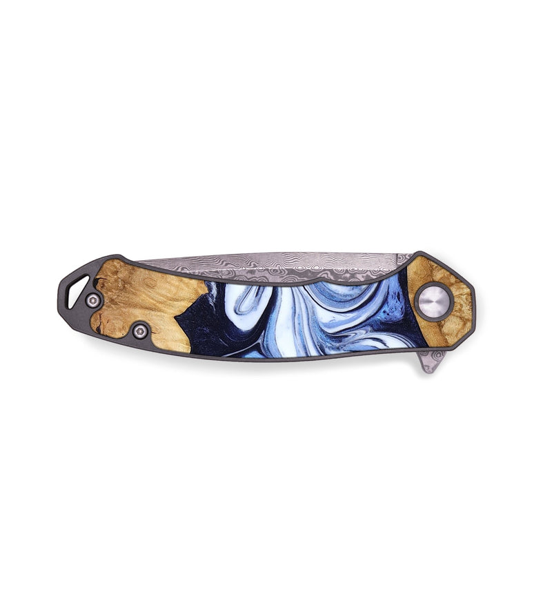 EDC Wood Pocket Knife - Ariah (Blue, 781150)