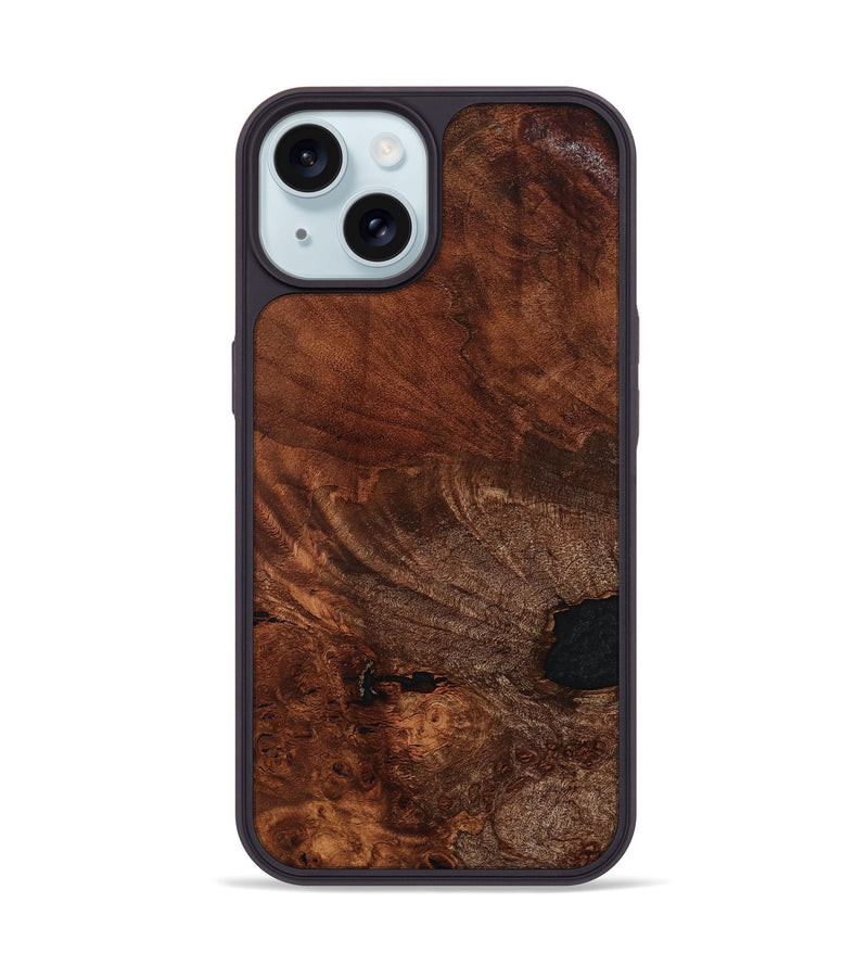 iPhone 15 Wood Phone Case - Hayden (Wood Burl, 781181)