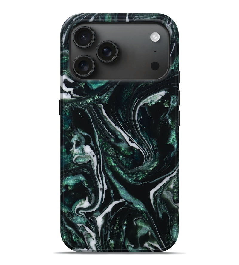 iPhone 17 Pro Max ResinArt Live Edge Phone Case - Treva (Green, 781230)