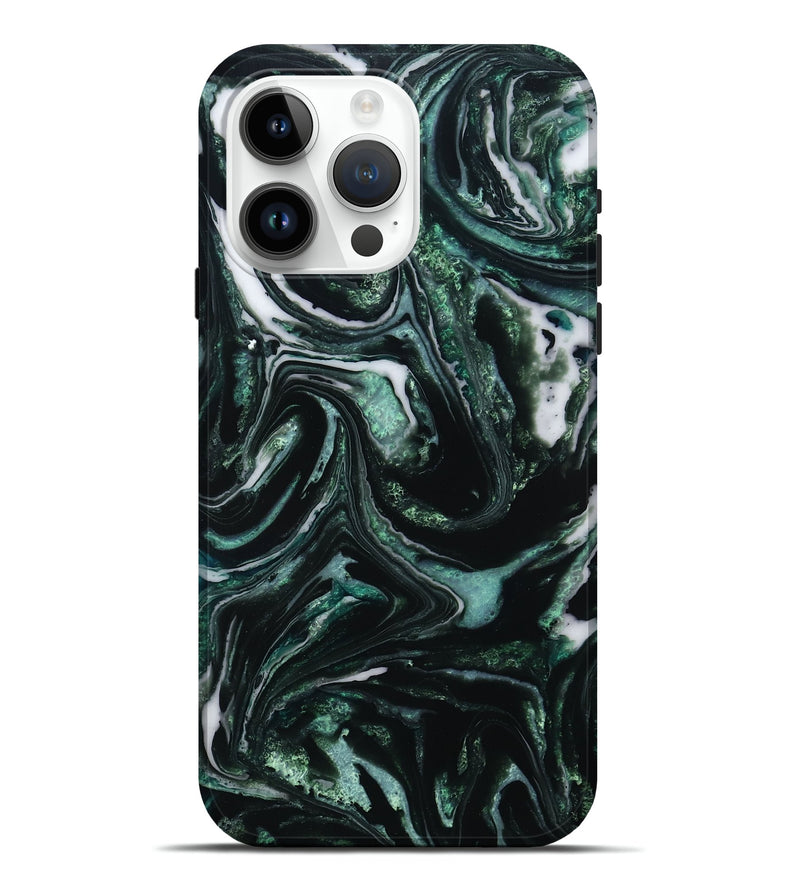 iPhone 15 Pro Max ResinArt Live Edge Phone Case - Capri (Green, 781238)