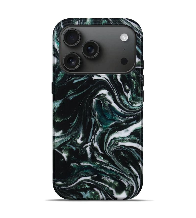 iPhone 17 Pro ResinArt Live Edge Phone Case - Harley (Green, 781239)