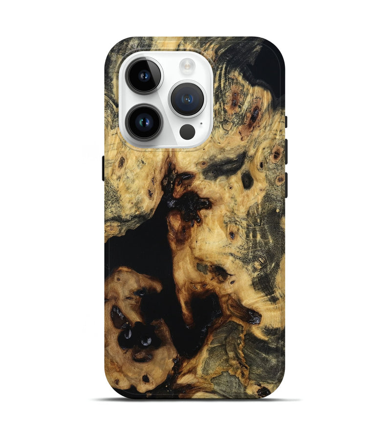 iPhone 15 Pro Wood Live Edge Phone Case - Elodie (Wood Burl, 781246)