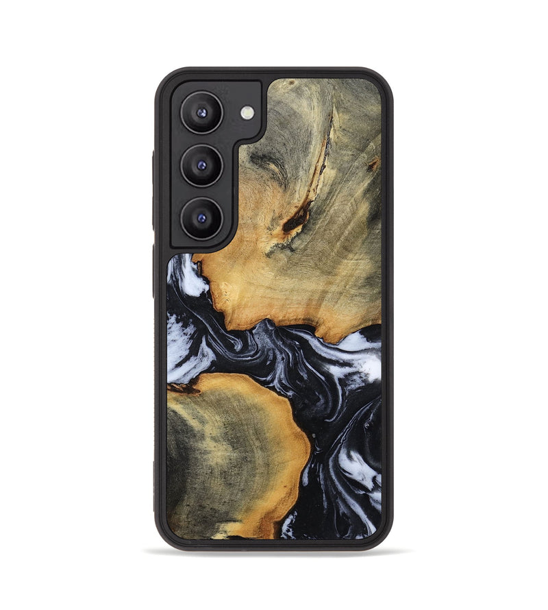 Galaxy S23 Wood Phone Case - Madie (Black & White, 781358)