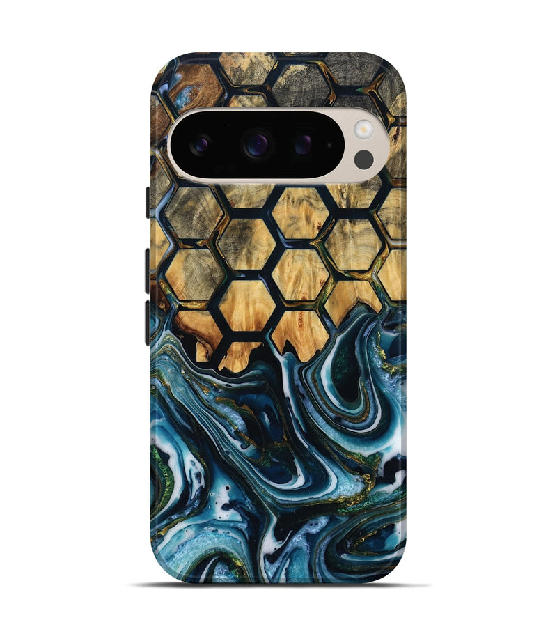 Pixel 10 Pro Wood Live Edge Phone Case - Marlin (Pattern, 781453)