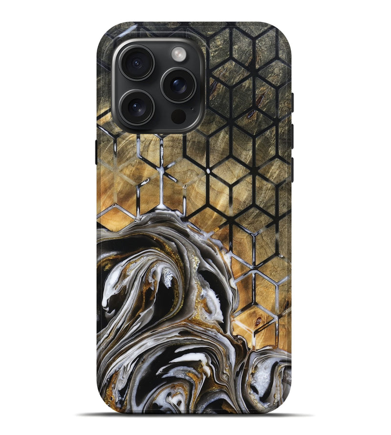 iPhone 16 Pro Max Wood Live Edge Phone Case - Kaitlin (Pattern, 781458)