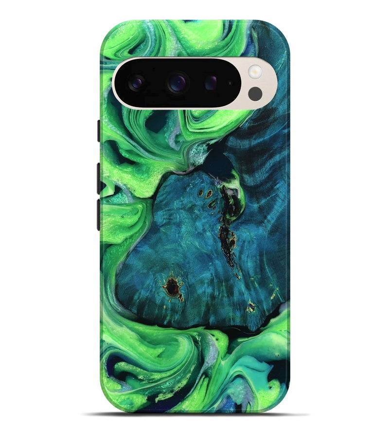 Pixel 10 Pro XL Wood Live Edge Phone Case - Debbi (Green, 781461)