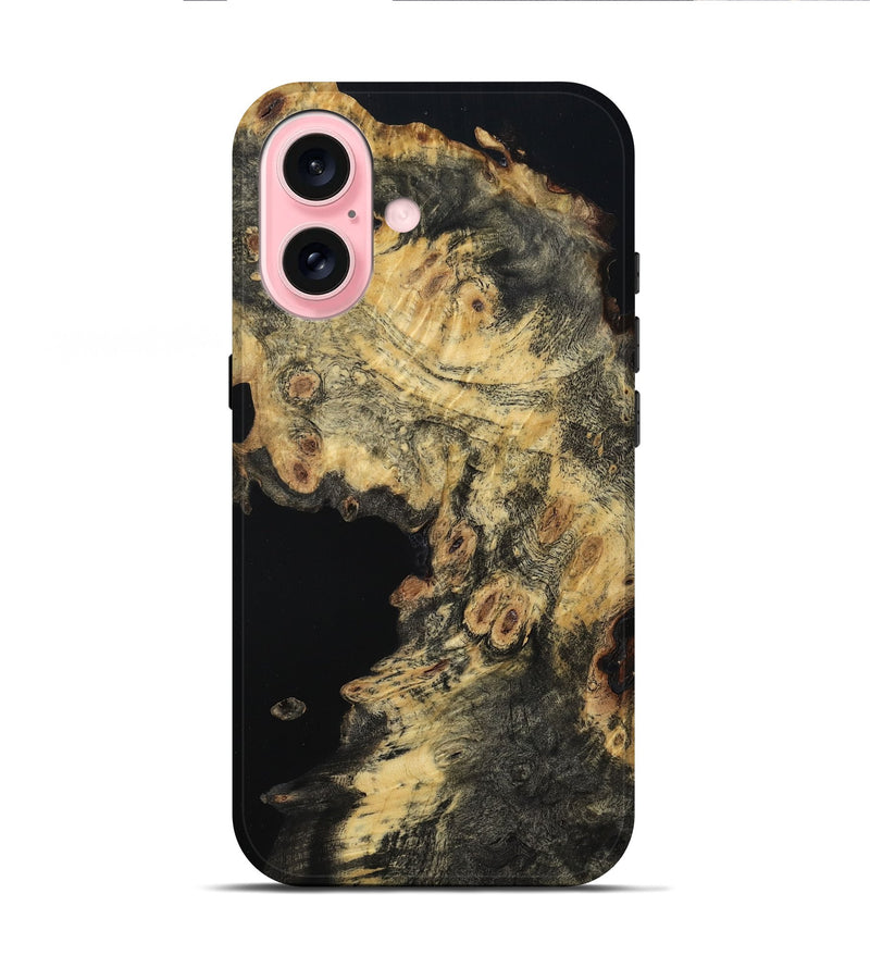 iPhone 16 Wood Live Edge Phone Case - Cleo (Wood Burl, 781465)