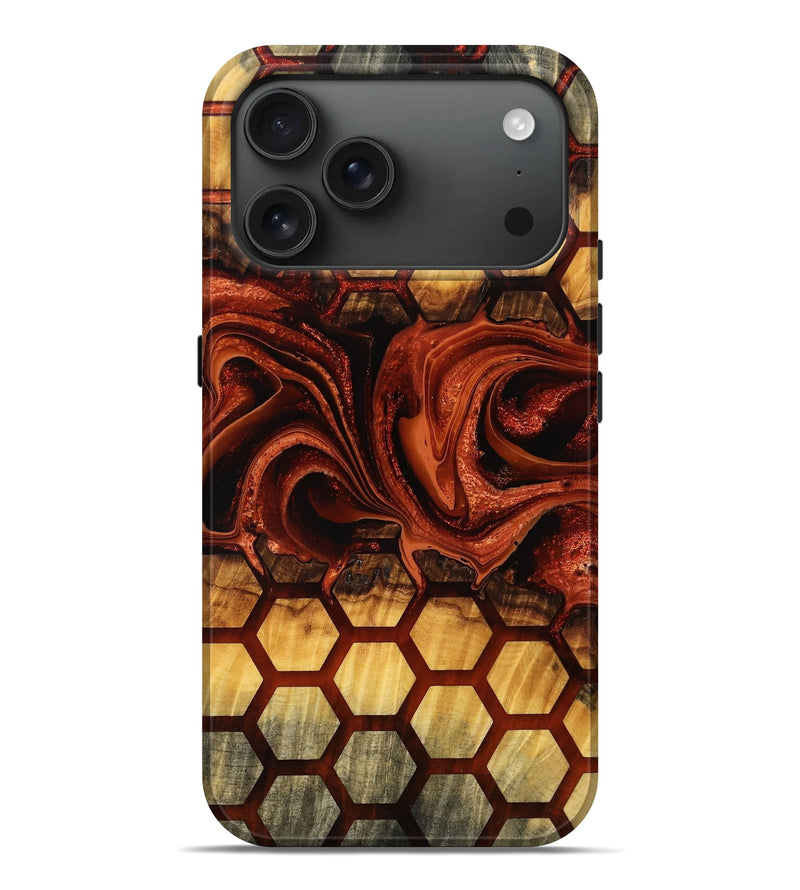iPhone 17 Pro Max Wood Live Edge Phone Case - Pam (Pattern, 781471)
