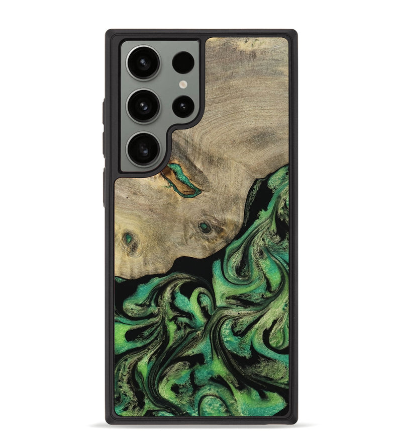 Galaxy S23 Ultra Wood Phone Case - Dee (Green, 781566)
