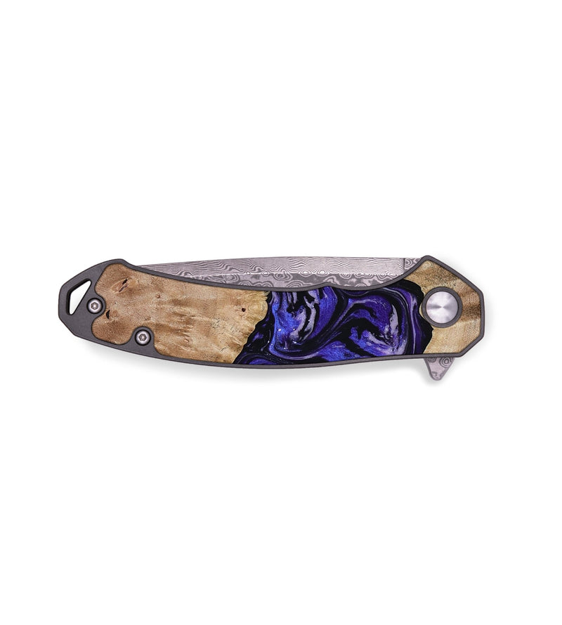 EDC Wood Pocket Knife - Steven (Purple, 781646)