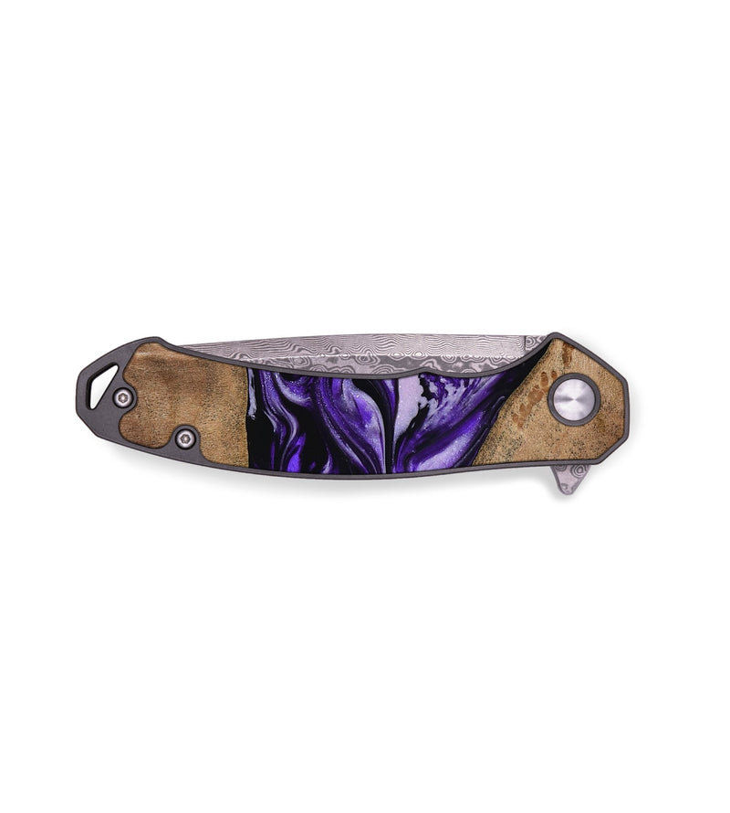 EDC Wood Pocket Knife - Kimora (Purple, 781684)