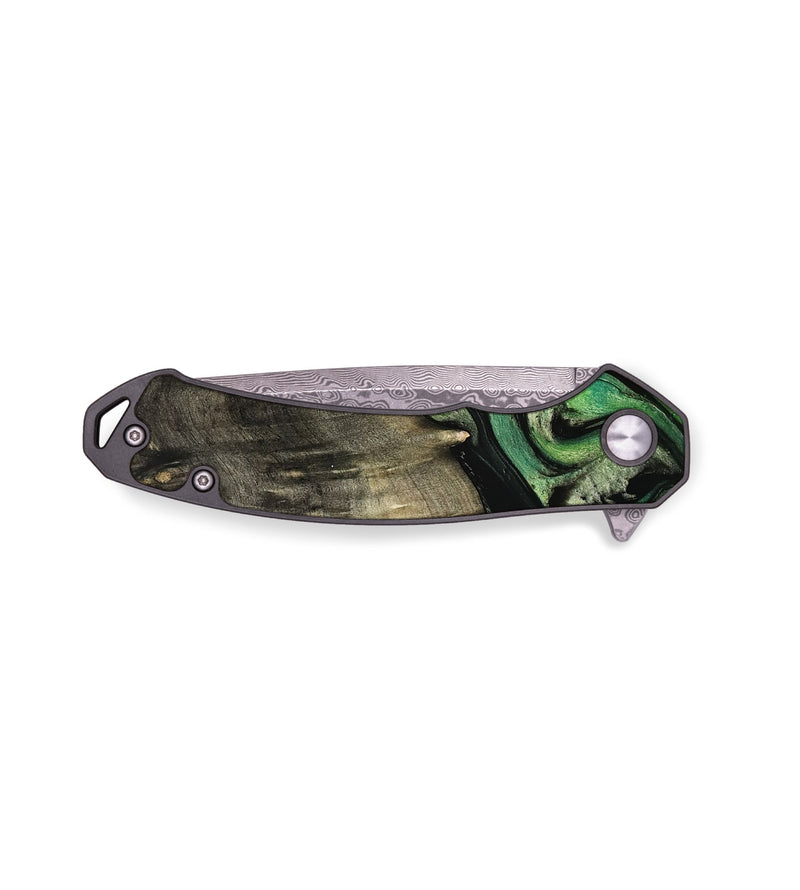 EDC Wood Pocket Knife - Kayley (Green, 781761)