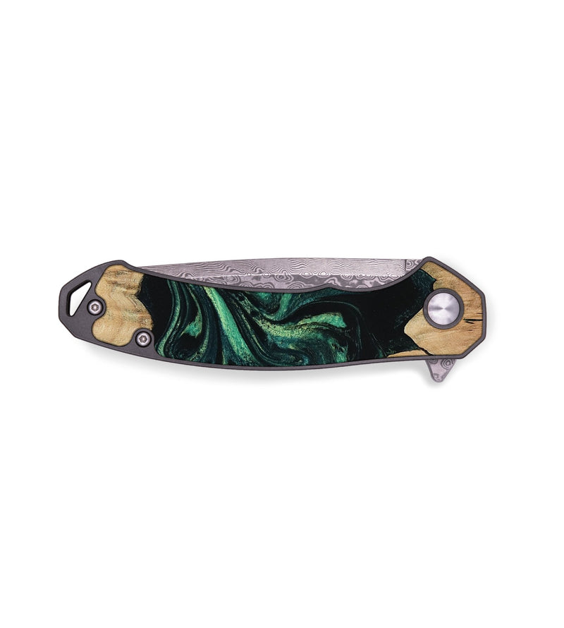 EDC Wood Pocket Knife - Erna (Green, 781774)