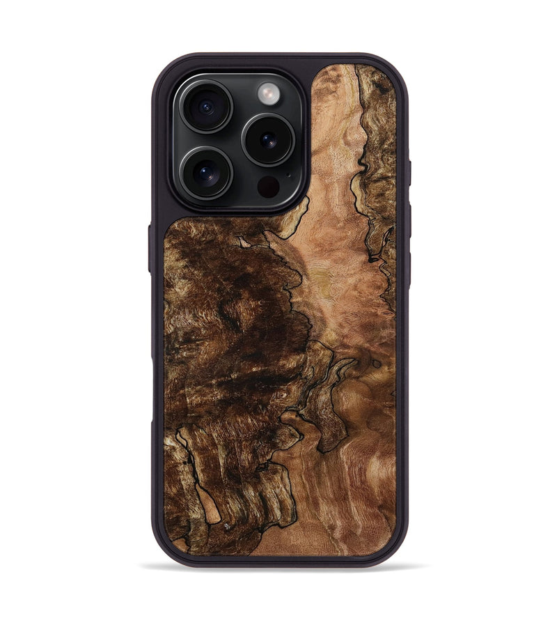iPhone 16 Pro Wood Phone Case - Stefan (Wood Burl, 781874)
