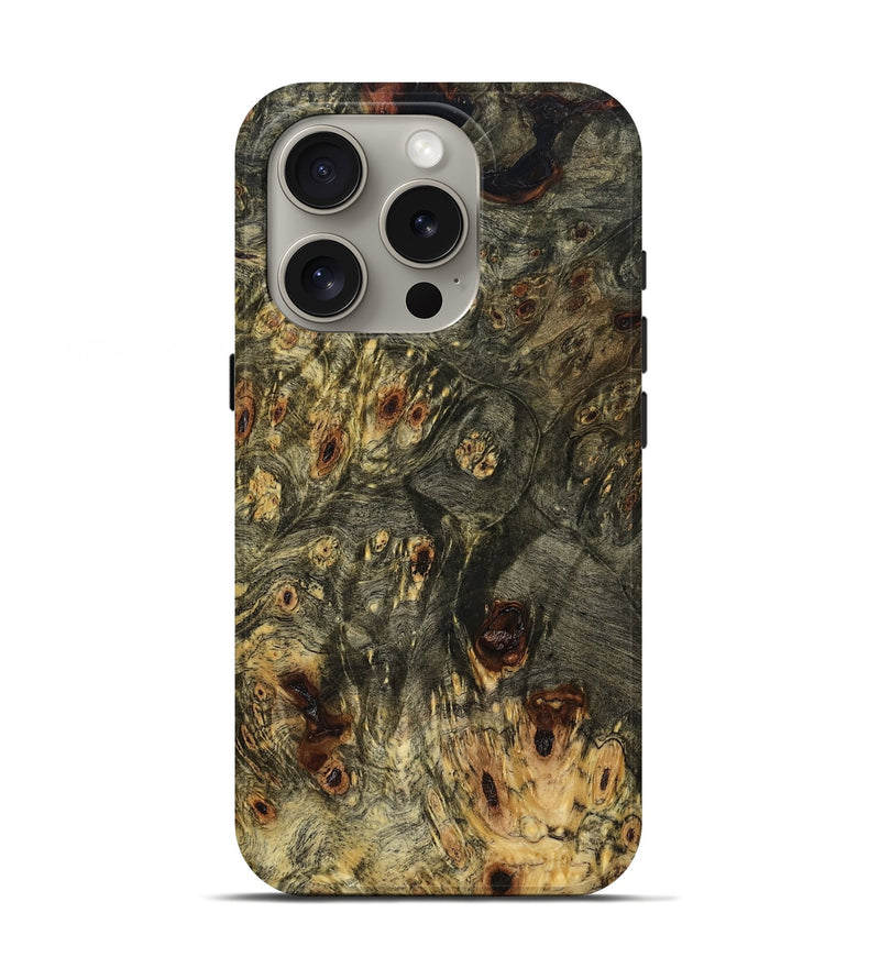 iPhone 16 Pro Wood Live Edge Phone Case - Noor (Wood Burl, 781987)