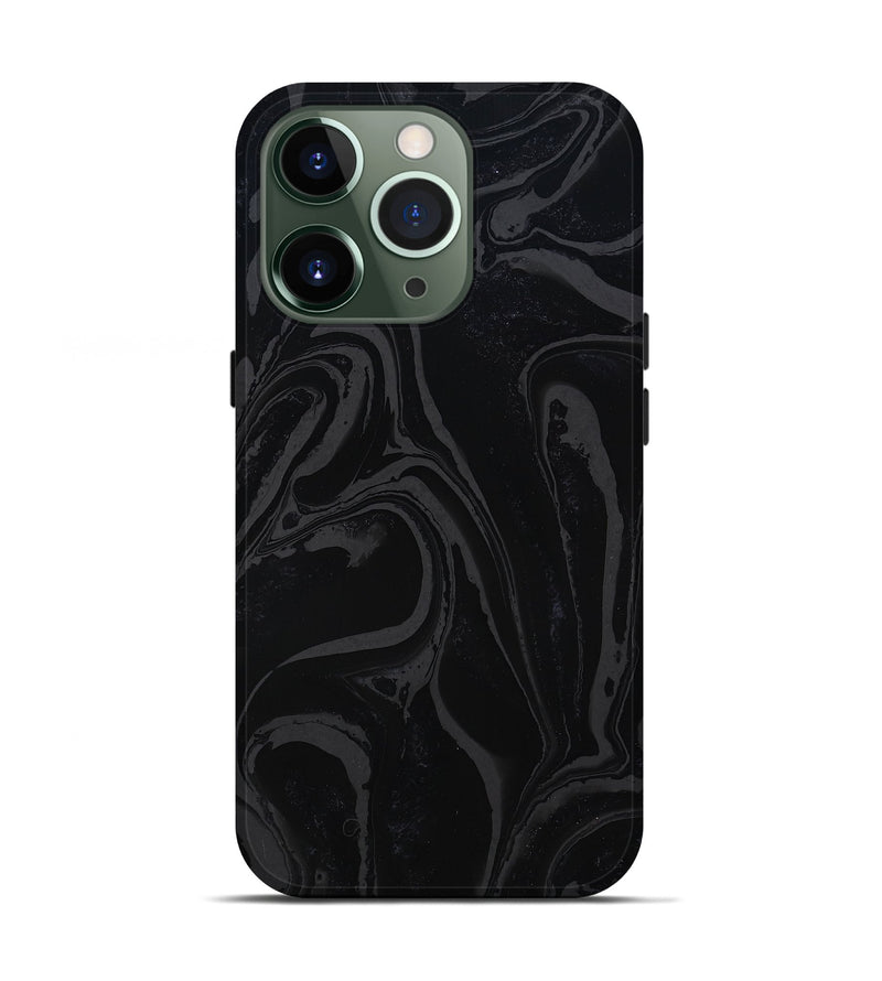 iPhone 13 Pro ResinArt Live Edge Phone Case - Jazmine (Black & White, 781989)