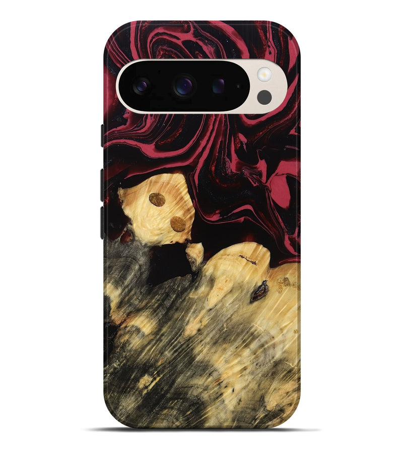 Pixel 10 Pro XL Wood Live Edge Phone Case - Kadeem (Red, 782005)
