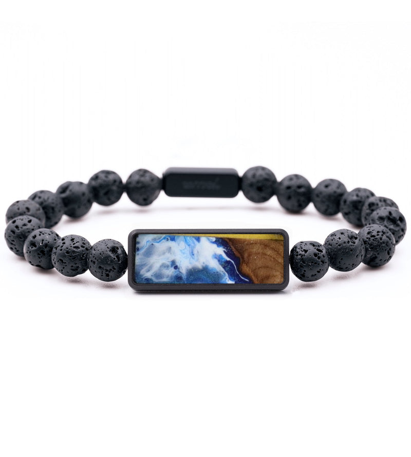 Lava Bead Wood Bracelet - Isaiah (Coastal, 782056)