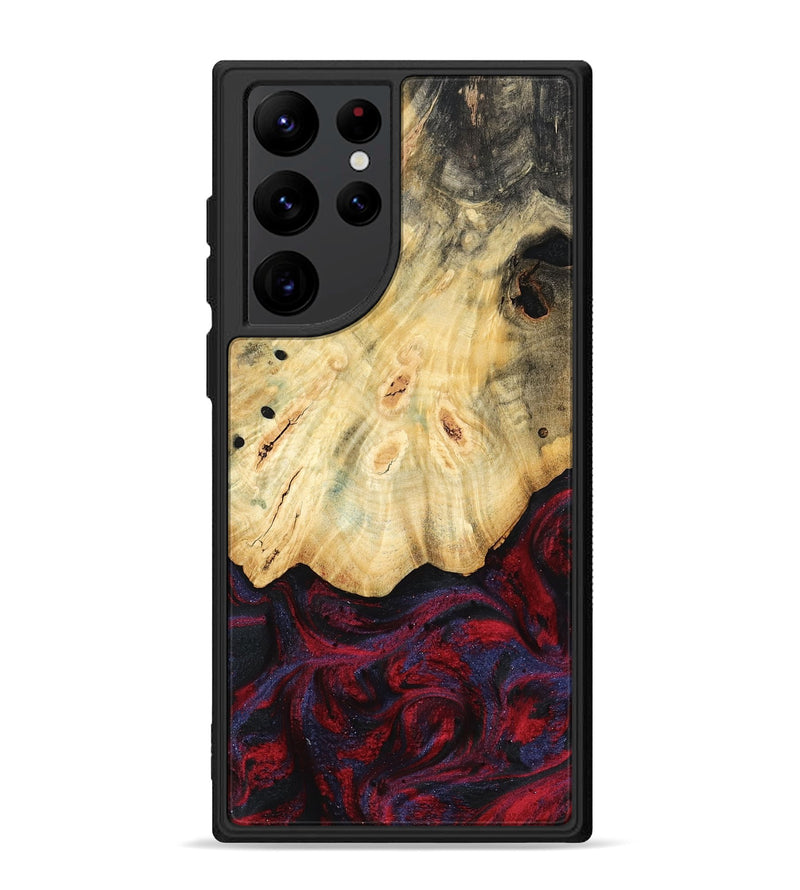 Galaxy S22 Ultra Wood Phone Case - Zackary (Red, 782201)