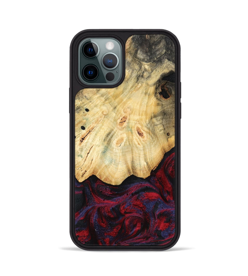 iPhone 12 Pro Wood Phone Case - Zackary (Red, 782201)