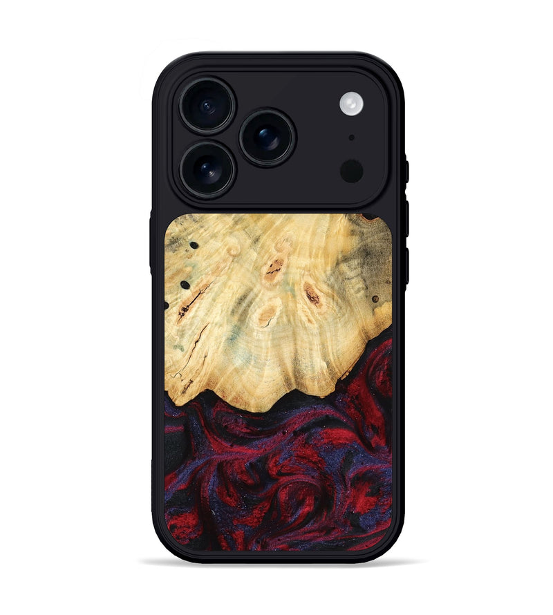 iPhone 17 Pro Wood Phone Case - Zackary (Red, 782201)