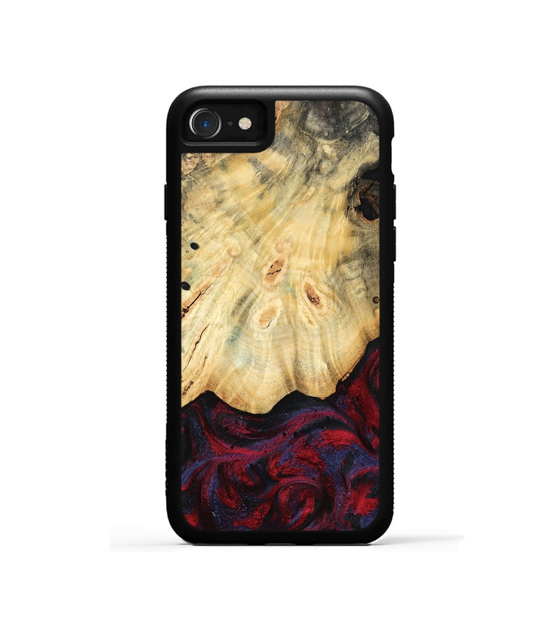 iPhone SE Wood Phone Case - Zackary (Red, 782201)
