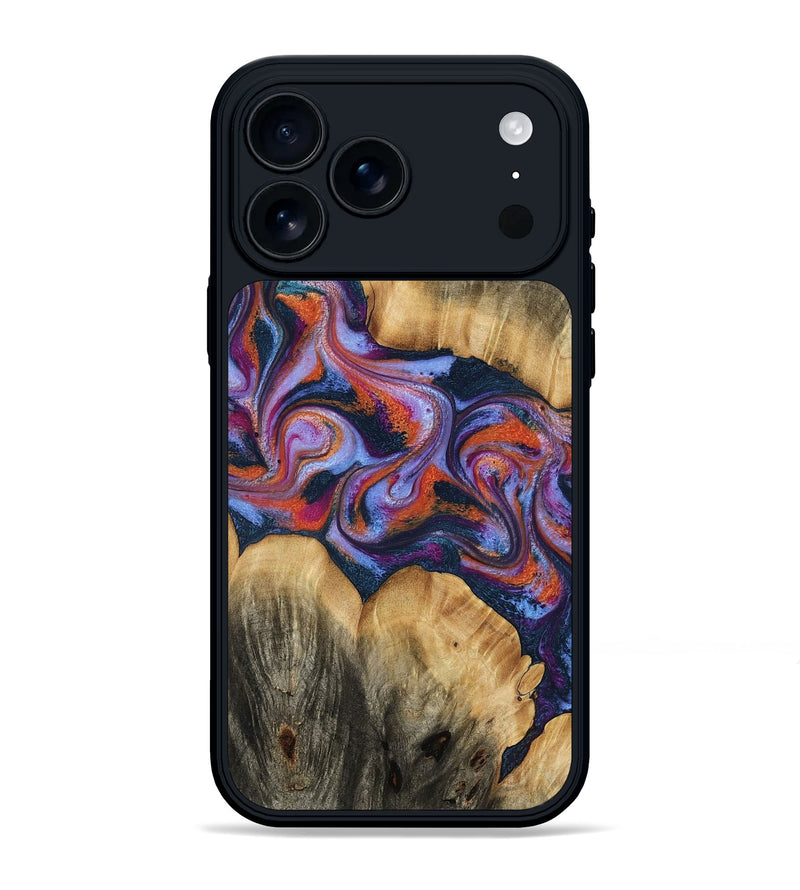 iPhone 17 Pro Max Wood Phone Case - Joe (Blue, 782207)
