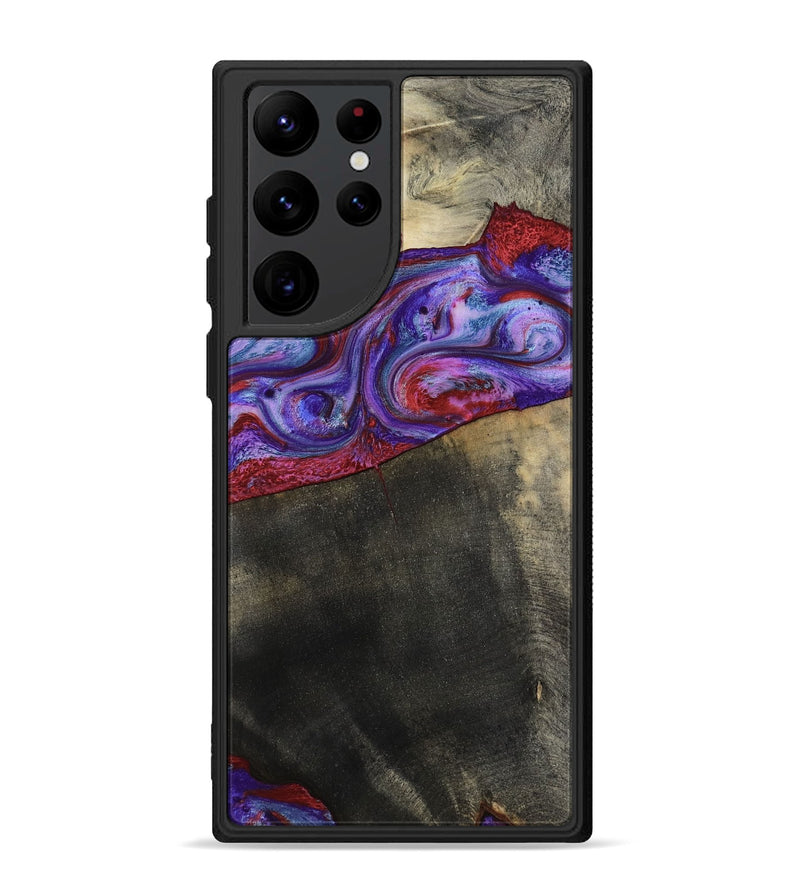 Galaxy S22 Ultra Wood Phone Case - Candice (Purple, 782284)