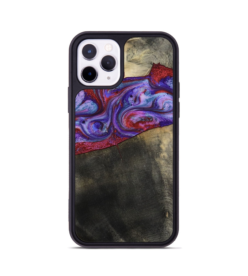 iPhone 11 Pro Wood Phone Case - Candice (Purple, 782284)