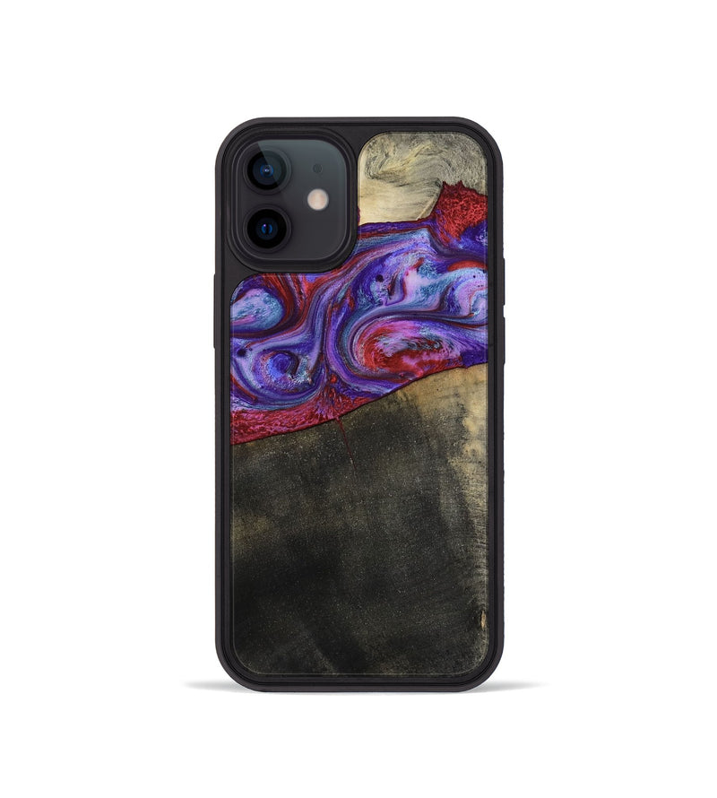 iPhone 12 mini Wood Phone Case - Candice (Purple, 782284)