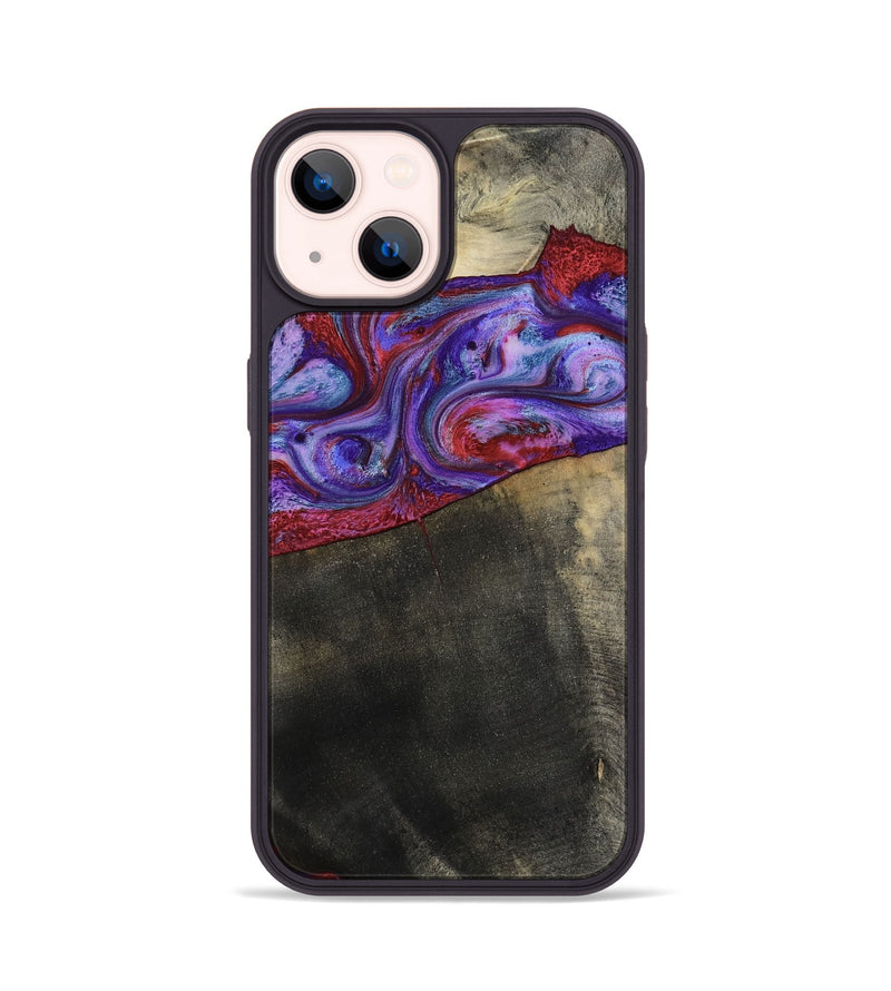 iPhone 14 Wood Phone Case - Candice (Purple, 782284)