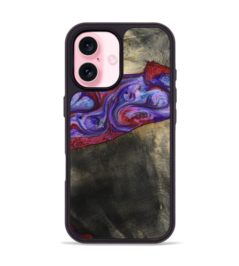 iPhone 17 Wood Phone Case - Candice (Purple, 782284)