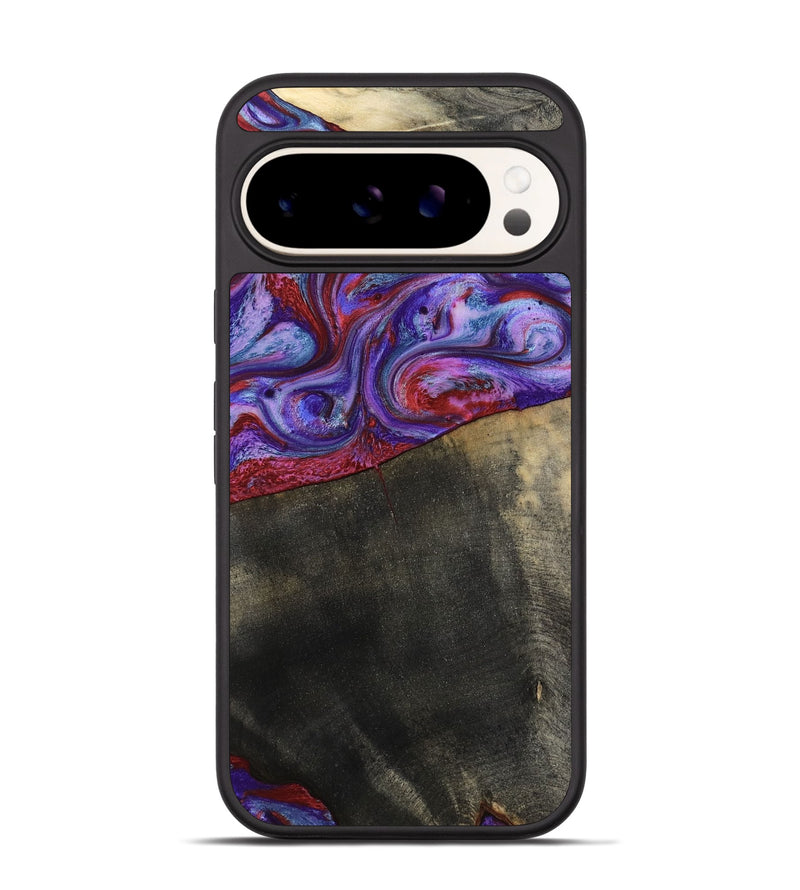 Pixel 9 Wood Phone Case - Candice (Purple, 782284)