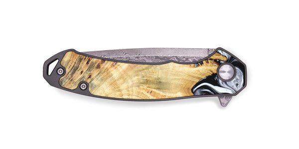 EDC Wood Pocket Knife - Jemma (Black & White, 782289)