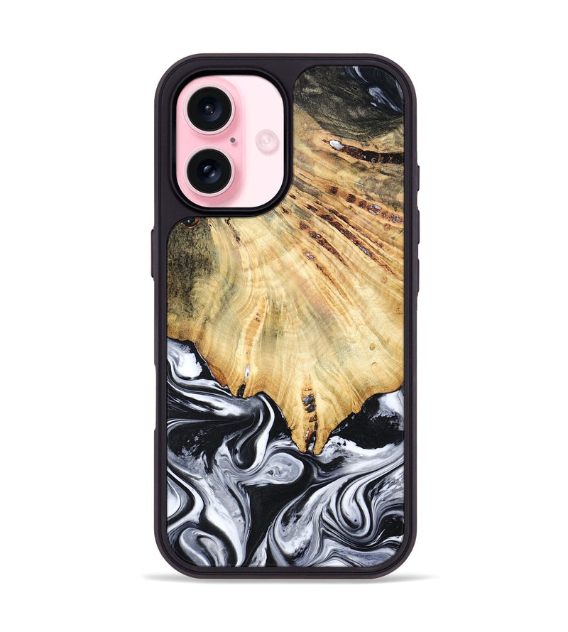 iPhone 17 Wood Phone Case - Jemma (Black & White, 782289)