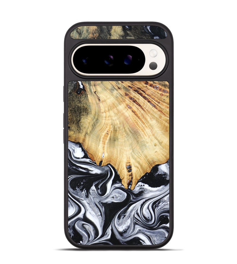 Pixel 9 Wood Phone Case - Jemma (Black & White, 782289)