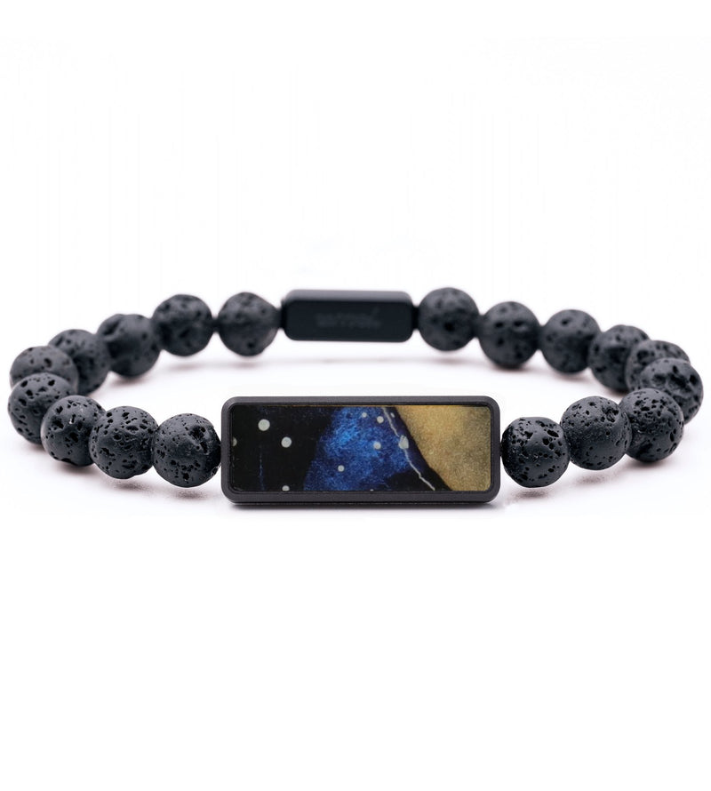 Lava Bead Wood Bracelet - Abby (Cosmos, 782448)