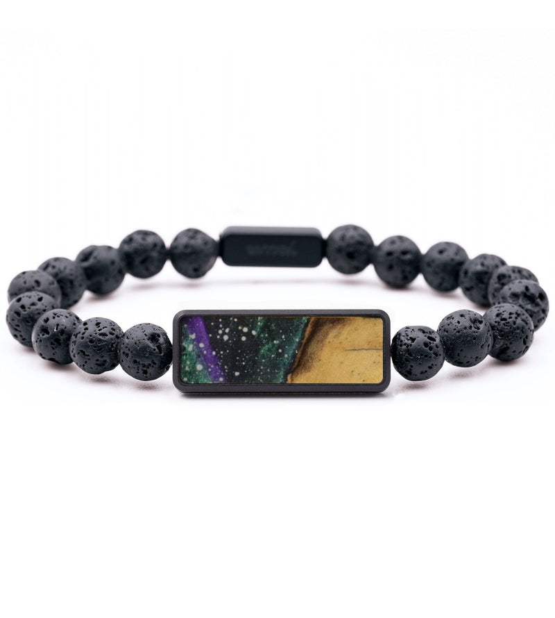 Lava Bead Wood Bracelet - Darlene (Cosmos, 782452)